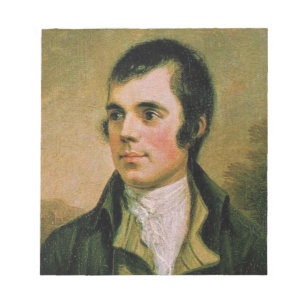 Robert Burns, die Nacht des Brandes feiernd Notizblock