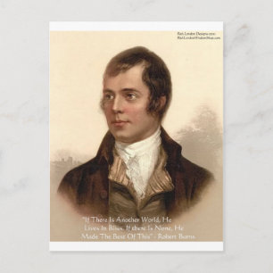 Robert Burns Famous Quote Postkarte