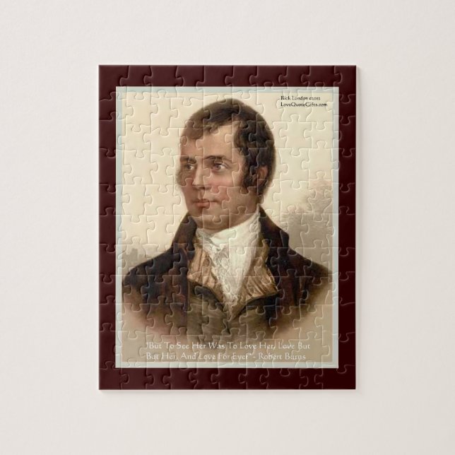 Robert Burns Liebe Zitat JigsawPuzzle Puzzle (Vertikal)