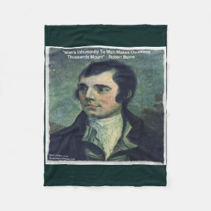 Robert Burns "Menschliche Unmenschlichkeit" Fließd Fleecedecke