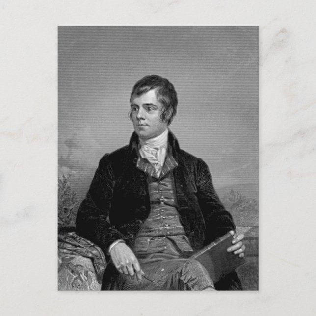 Robert Burns Postkarte (Vorderseite)