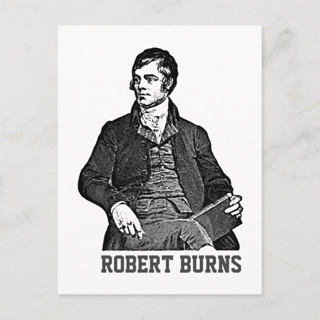 Robert Burns Postkarte (Vorderseite)