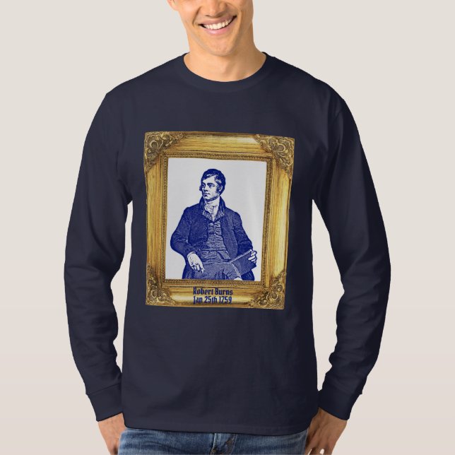 Robert Burns Royal Stewart Kariert 25. Januar T-Shirt (Vorderseite)