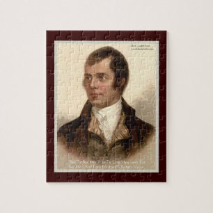 Robert Burns "Sie zu kennen" Liebeszitat Puzzle