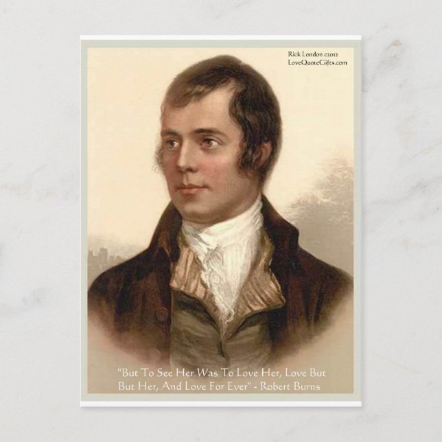 Robert Burns "To Know Her" Liebe Zitat Geschenke & Postkarte (Vorderseite)