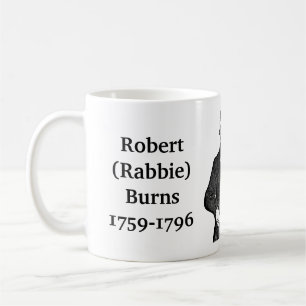 Robert Burns zitiert auf Dichter, Maler und Lügen Kaffeetasse