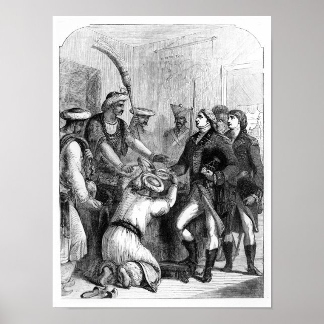 Robert Clive erhält das "Diwani" des Bengalischen Poster (Vorne)