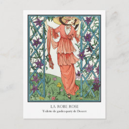 Robert Dammy French Fashion La Robe Rose Postkarte