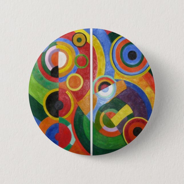 Robert Delaunay abstrakt Art Button (Vorderseite)