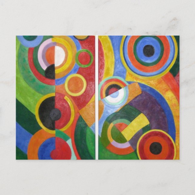 Robert Delaunay abstrakt Art Postkarte (Vorderseite)