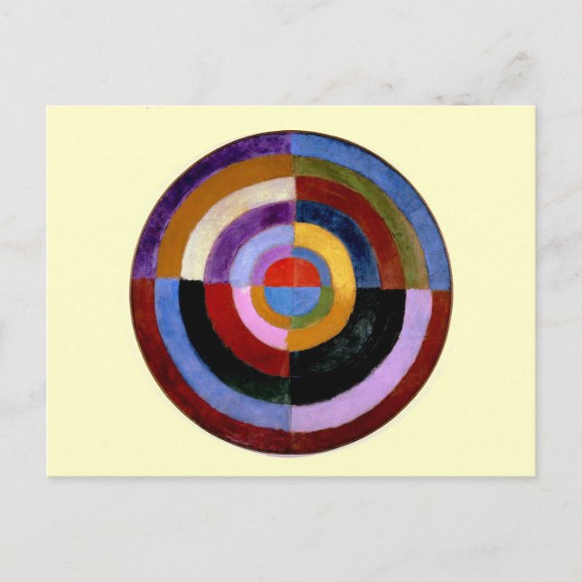 Robert Delaunay abstrakt Art Postkarte (Vorderseite)