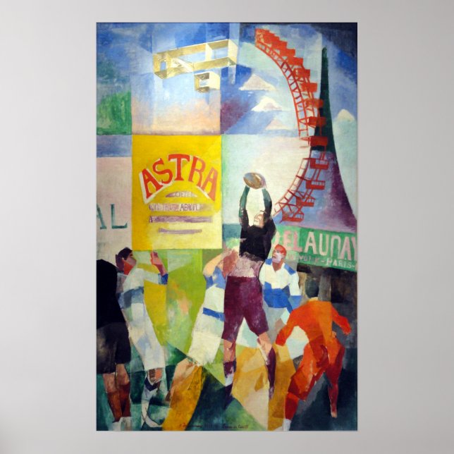 Robert Delaunay, das Cardiff Team Poster (Vorne)