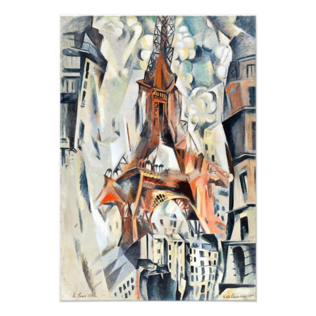 Robert Delaunay Eiffel Tower Fotodruck (Vorne)