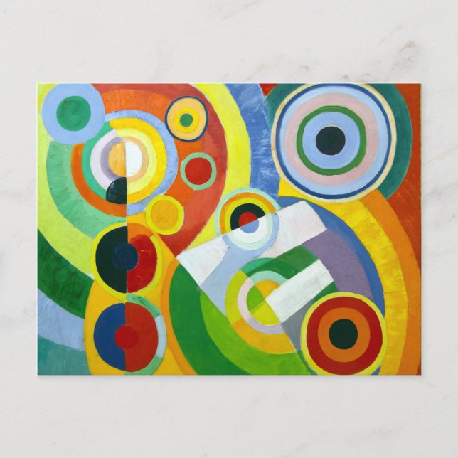 Robert Delaunay Rhythm, Joy of Living Postkarte (Vorderseite)