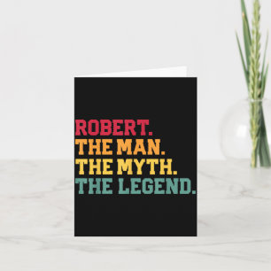 Robert - Der Mann Mythos Legende Lustiger Vatertag Karte