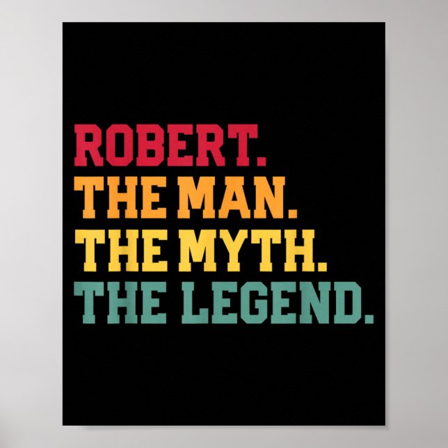 Robert - Der Mann Mythos Legende Lustiger Vatertag Poster (Vorne)