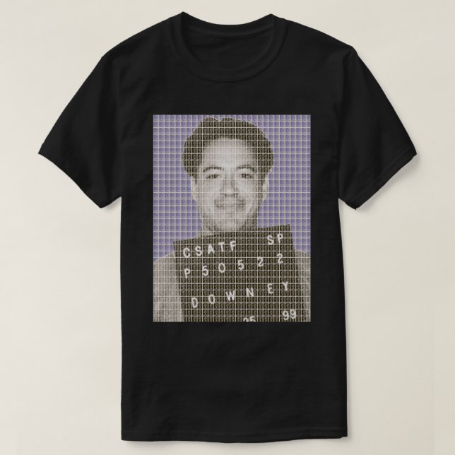 Robert Downey Jr Tasse Shot Violet T-Shirt (Design vorne)