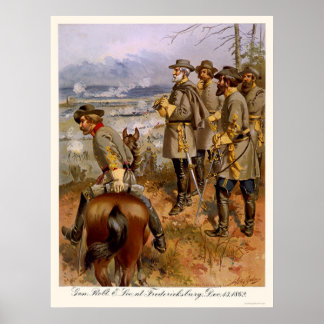 Robert E Lee bei Fredericksburg, VA 1862 Poster