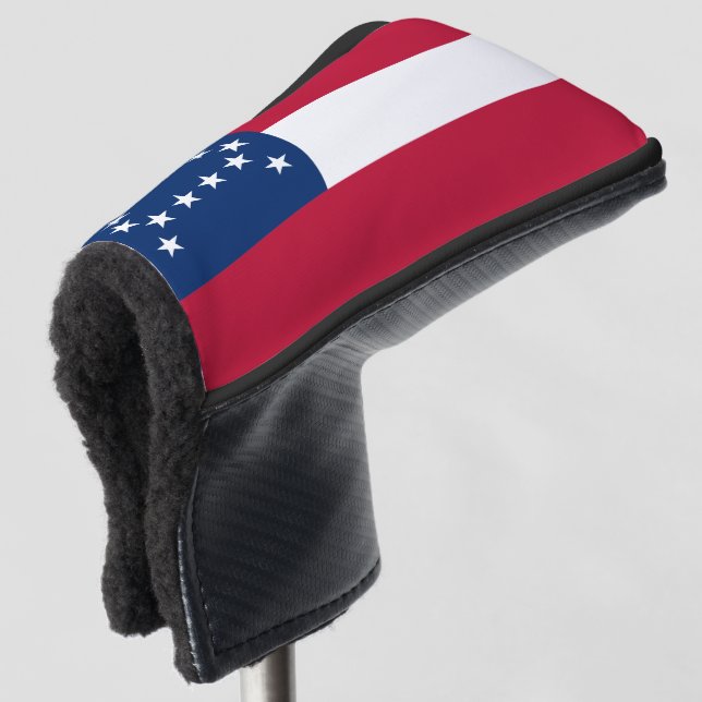 Robert E. Lee HQ Flag Putter Golf Headcover (3/4 Vorderseite)