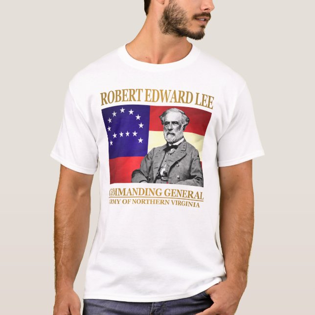 Robert E Lee (Kommandant General) T-Shirt (Vorderseite)