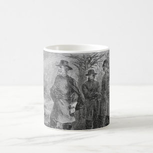 Robert E. Lee mit seinen Soldaten bei Kaffeetasse