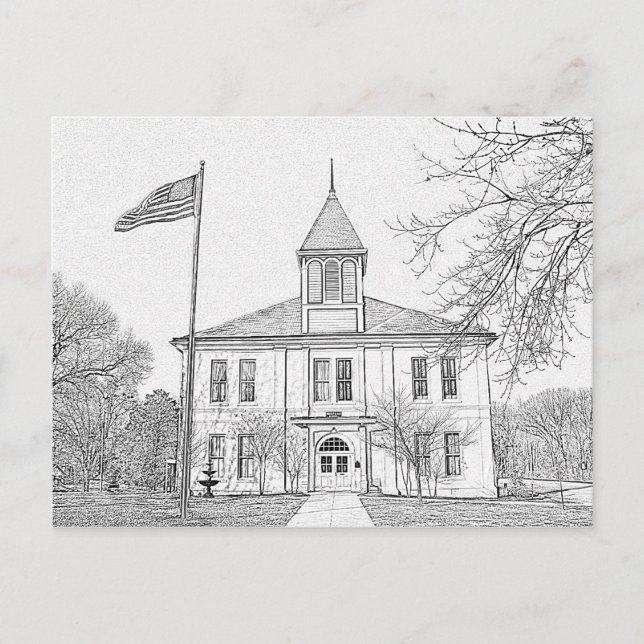 "Robert E Lee School" Paris TN Postkarte (Vorderseite)