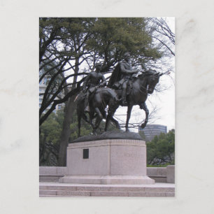 Robert E. Lee Statue, Lee Park, Dallas TX Postkarte