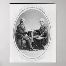 Robert E. Lee und Joseph E. Johnston Poster