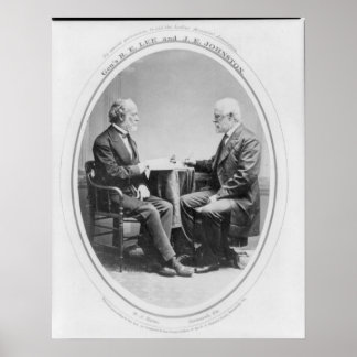 Robert E. Lee und Joseph E. Johnston Poster