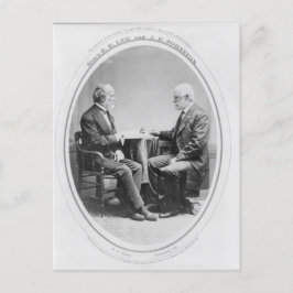 Robert E. Lee und Joseph E. Johnston Postkarte