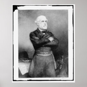 Robert Edward Lee Fotograf von John Adams Elder Poster