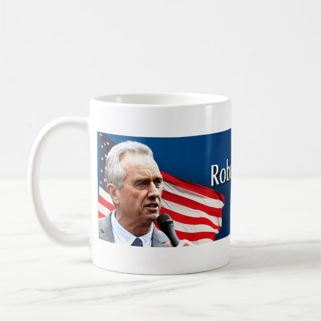 Robert F Kennedy Jr für Präsident 2024 Kaffeetasse (Links)