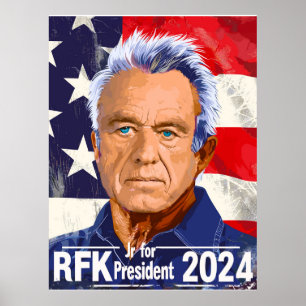 Robert F Kennedy, Jr. für Präsident 2024, RFK Jr. Poster