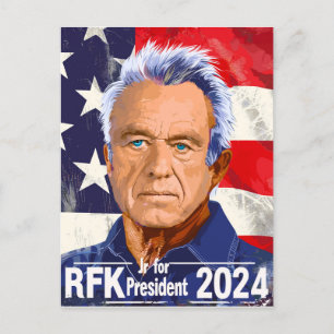 Robert F Kennedy, Jr. für Präsident 2024, RFK Jr. Postkarte