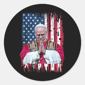 Robert Francis Prevost Americas Pope Runder Aufkleber