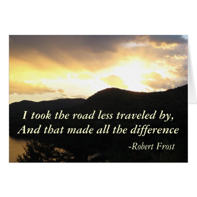 Robert Frost Card (Vorderseite (Horizontal))