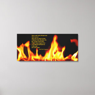Robert Frost Fire and Ice Wrapped Canvas Print Leinwanddruck