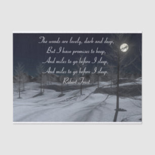 Robert Frost Gift Tissue Paper Seidenpapier