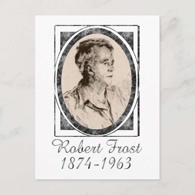 Robert Frost Postkarte (Vorderseite)