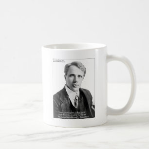 Robert Frost "Road Traveled" Zitat auf Karten und  Kaffeetasse