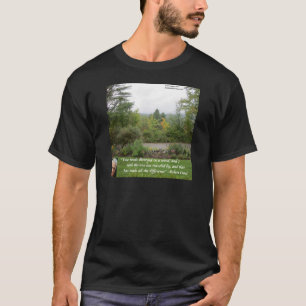 Robert Frost Wisdom Zitat "Road Lless Traveled" T-Shirt