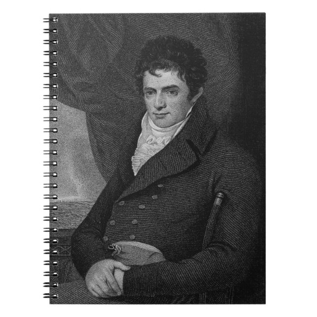 Robert Fulton (1765-1815), graviert durch Notizblock (Vorderseite)