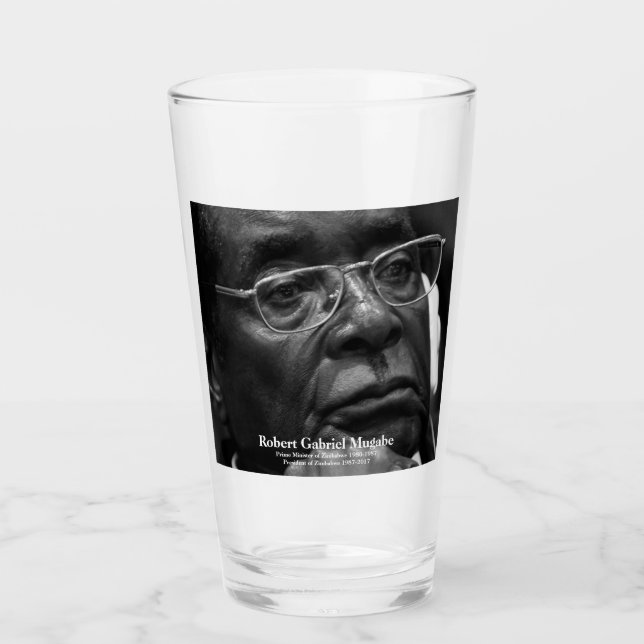 Robert G. Mugabe, Präsident von Simbabwe Glas (Vorderseite)