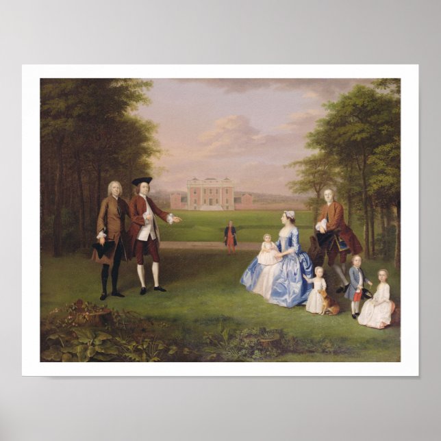 Robert Gwillym von Atherton und seiner Familie, c. Poster (Vorne)