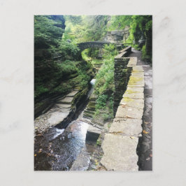 Robert h. treman Staat Park Bridge Postkarte