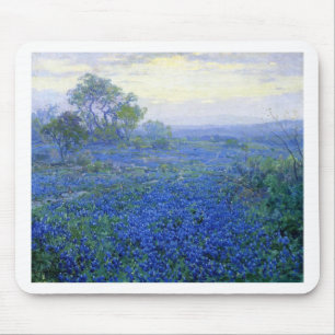 Robert Julian Onderdonk ein-bewölkter-Tag-bluebonn Mousepad