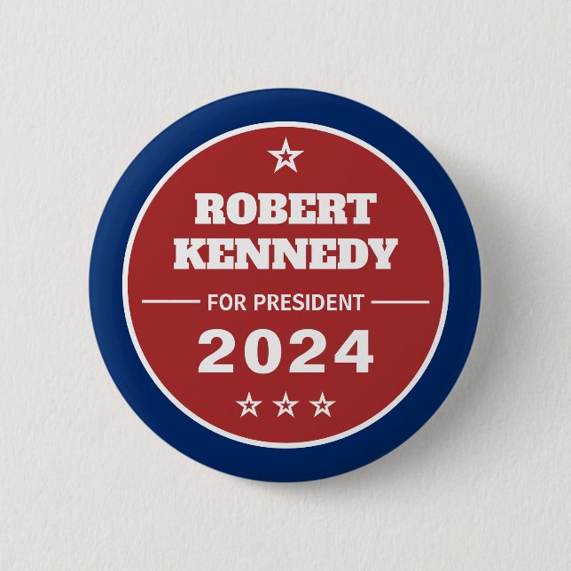 Robert Kennedy für Präsident 2024 Button (Vorderseite)
