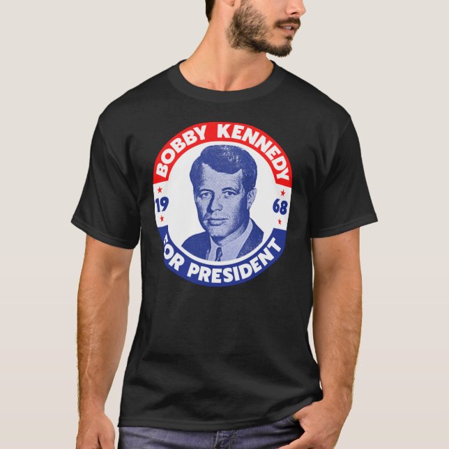 Robert Kennedy für Präsident Vote Bobby im Jahr 19 T-Shirt (Vorderseite)