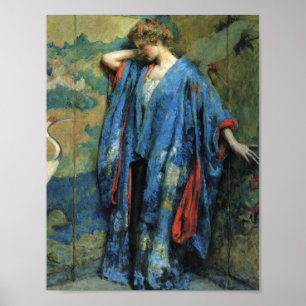 Robert Lewis Reid, Blau und Gelb Poster