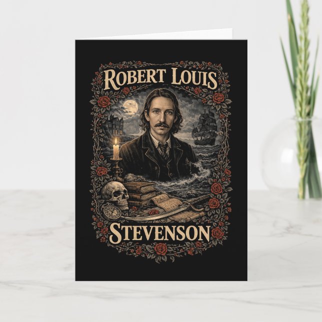 Robert Louis Stevenson Feiertagskarte (Vorderseite)